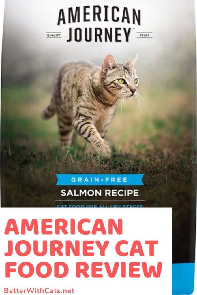 The purpose of this image is to show how to look American Journey Cat Food